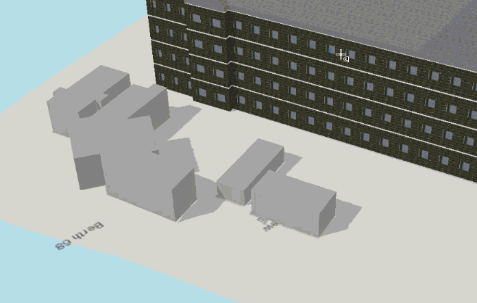 Example of interactive 3D viewshed analysis.