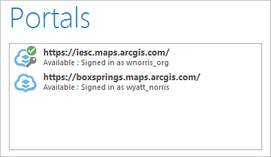 Portals connections after updates