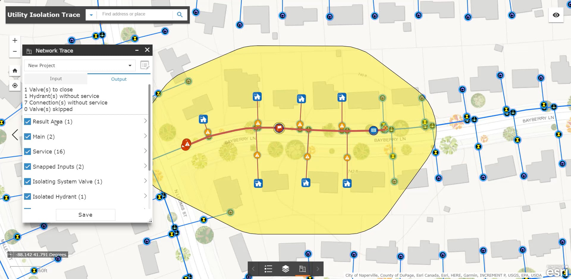 Isolation Trace Results