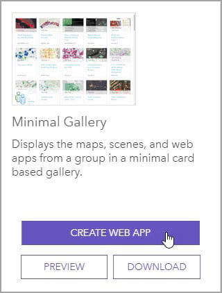 Minimal Gallery card