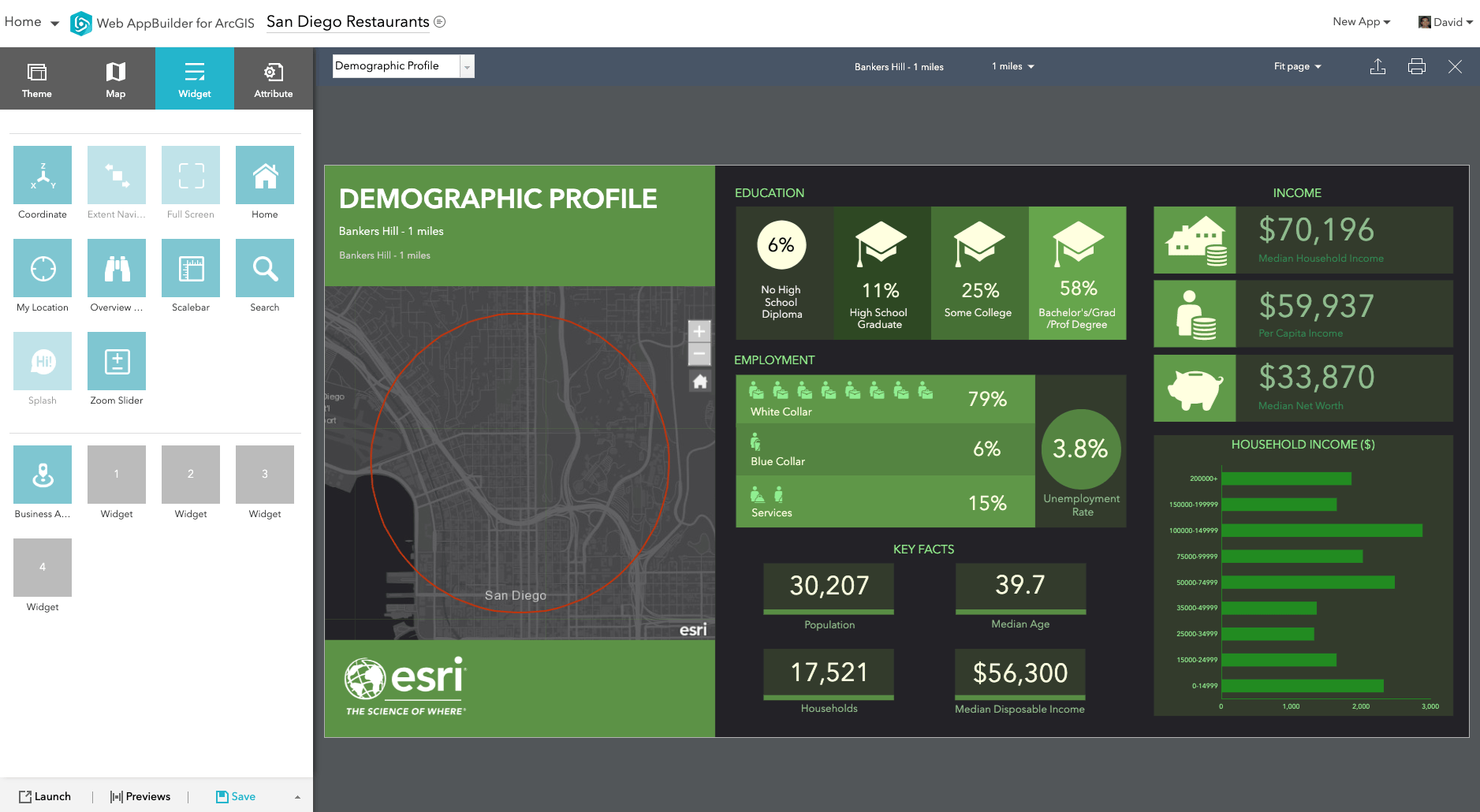 Business Analyst Widget