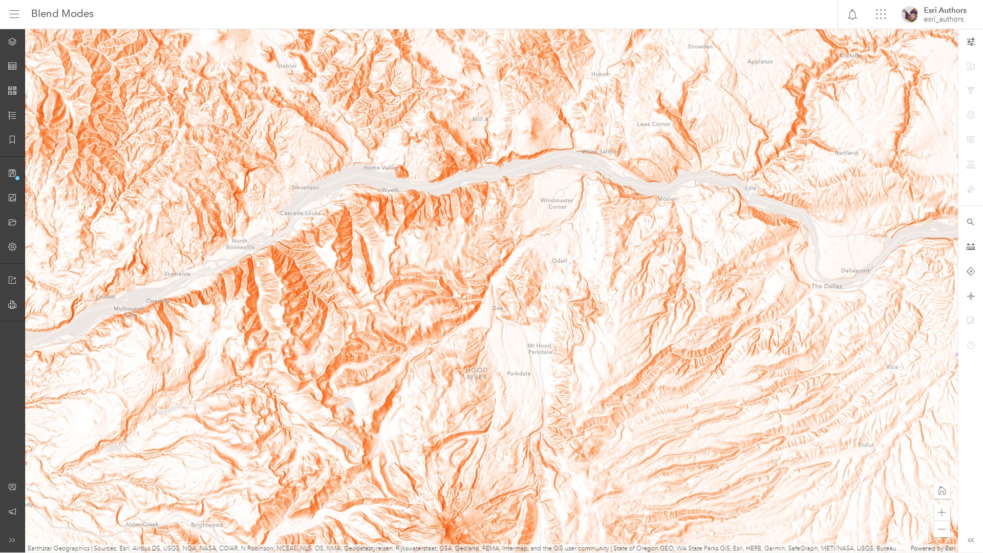 Hillshade Luminosity Map Viewer Beta