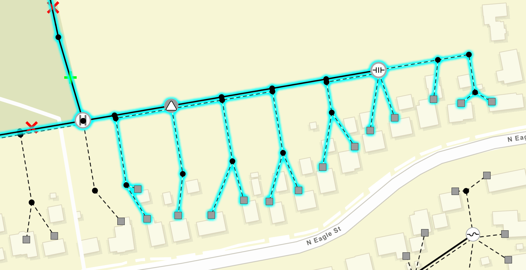 Utility Network Trace Result