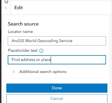 Search settings