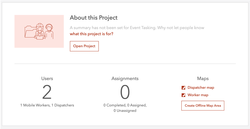 The About page of the project is where you can configure the maps and create offline map areas.