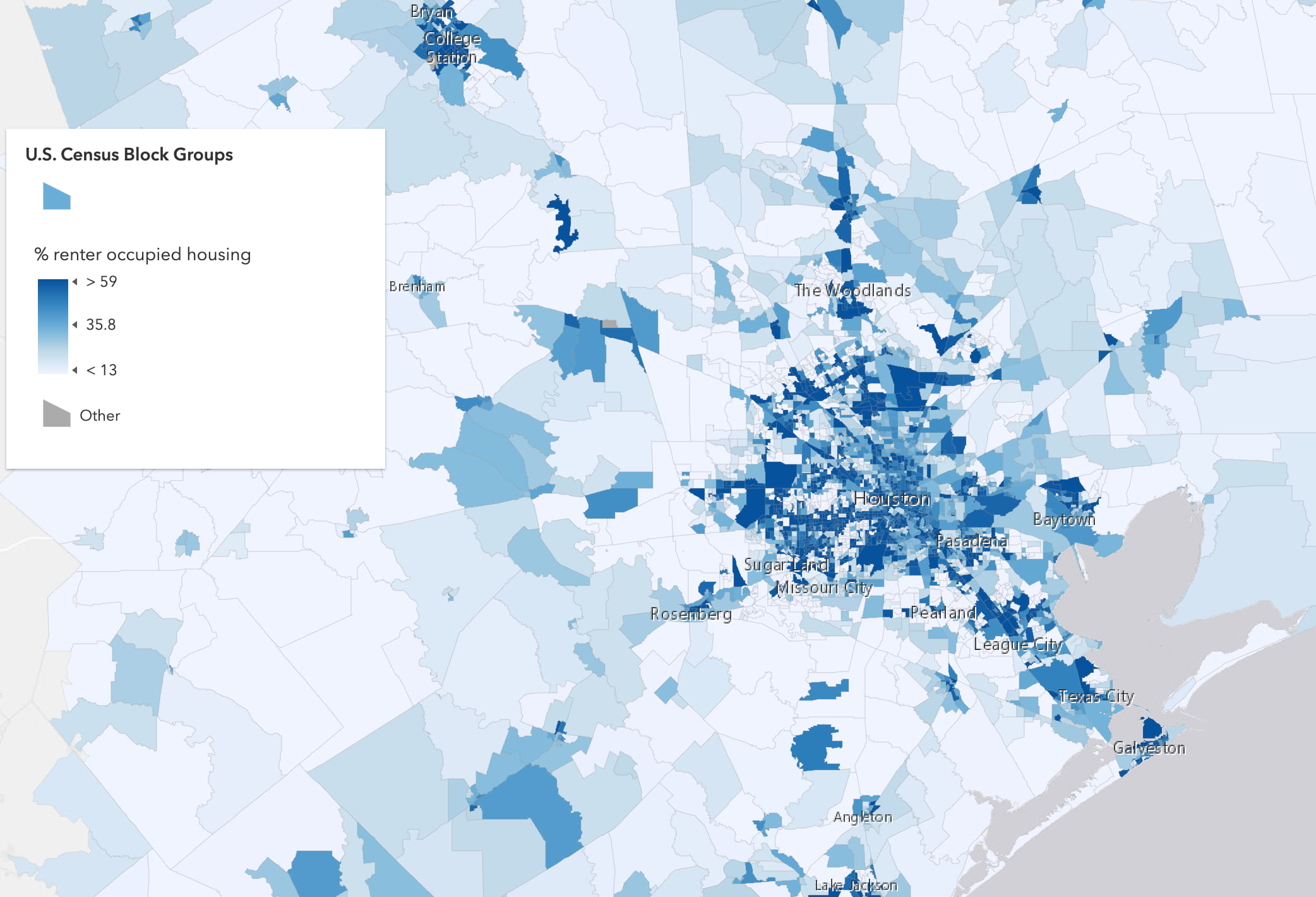 Adding a size variable targeting polygon outlines makes it easier to see fill colors in smaller polygons at small scales.