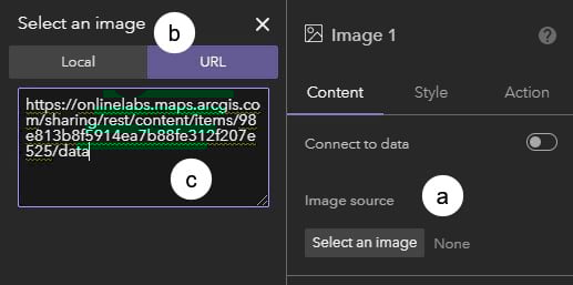Image widget settings