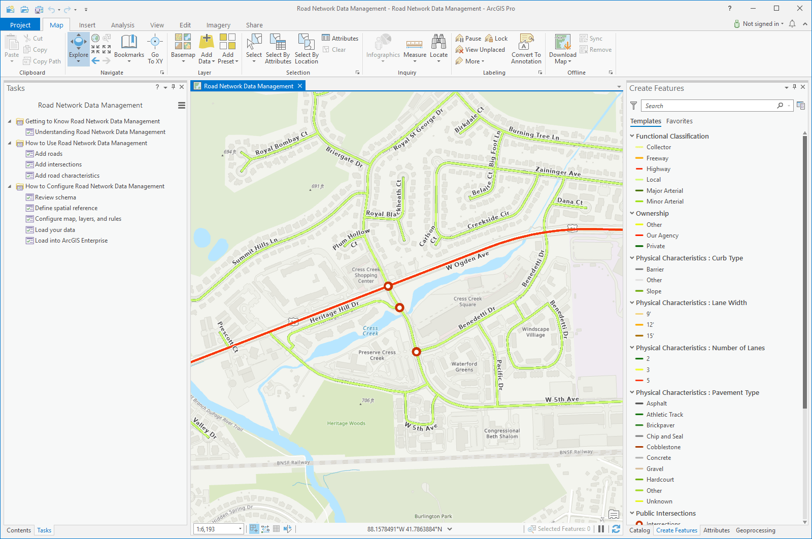 Road Network Data Management