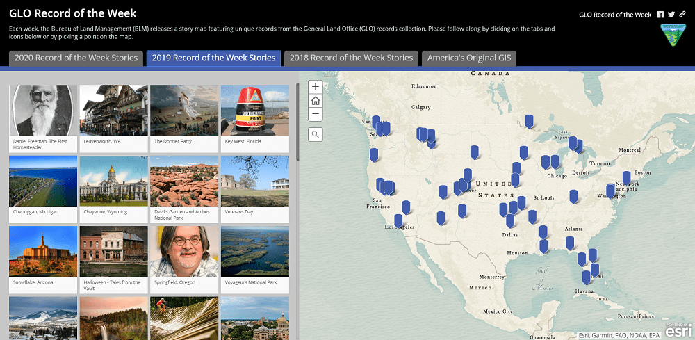 Screenshot of the GLO Record of the Week series