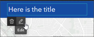 Edit title