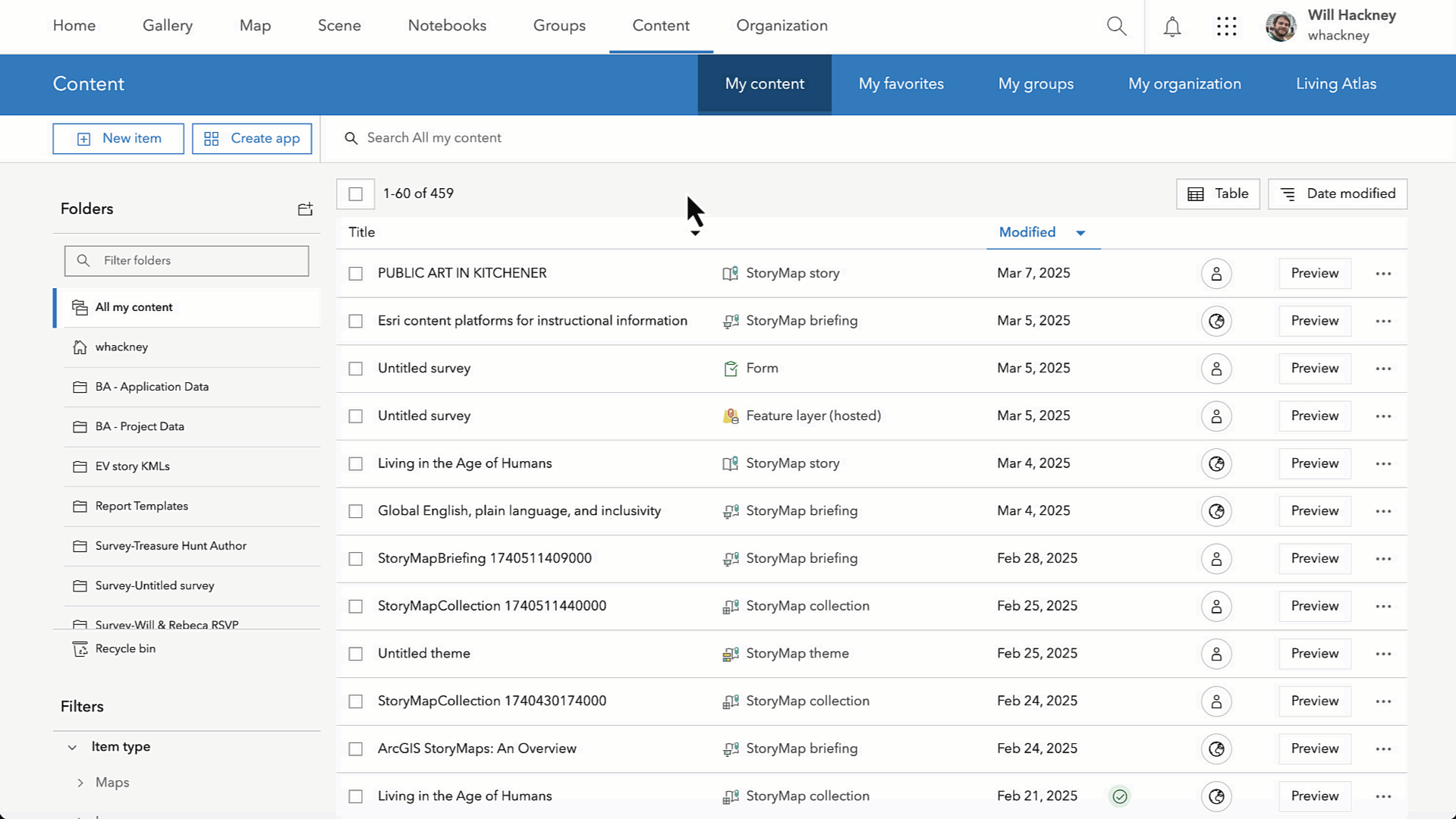 An animated GIF showing how to upload a CSV file as a feature layer in ArcGIS Online.