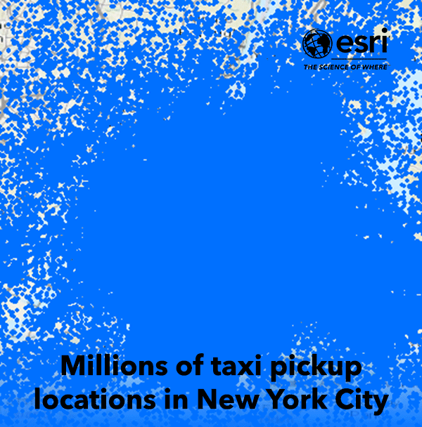 NYC Taxi big data dataset aggregated into polygons