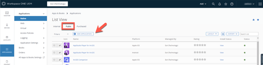 MDM 13 Add Application