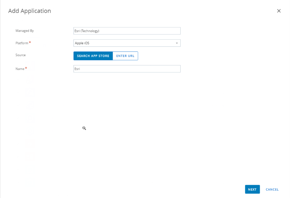 MDM 14 Add Application 1