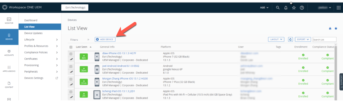 Add Device Add Device