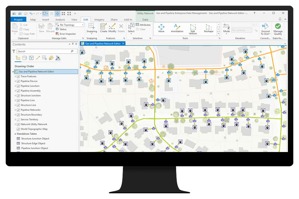 Graphic image of gas and pipelines