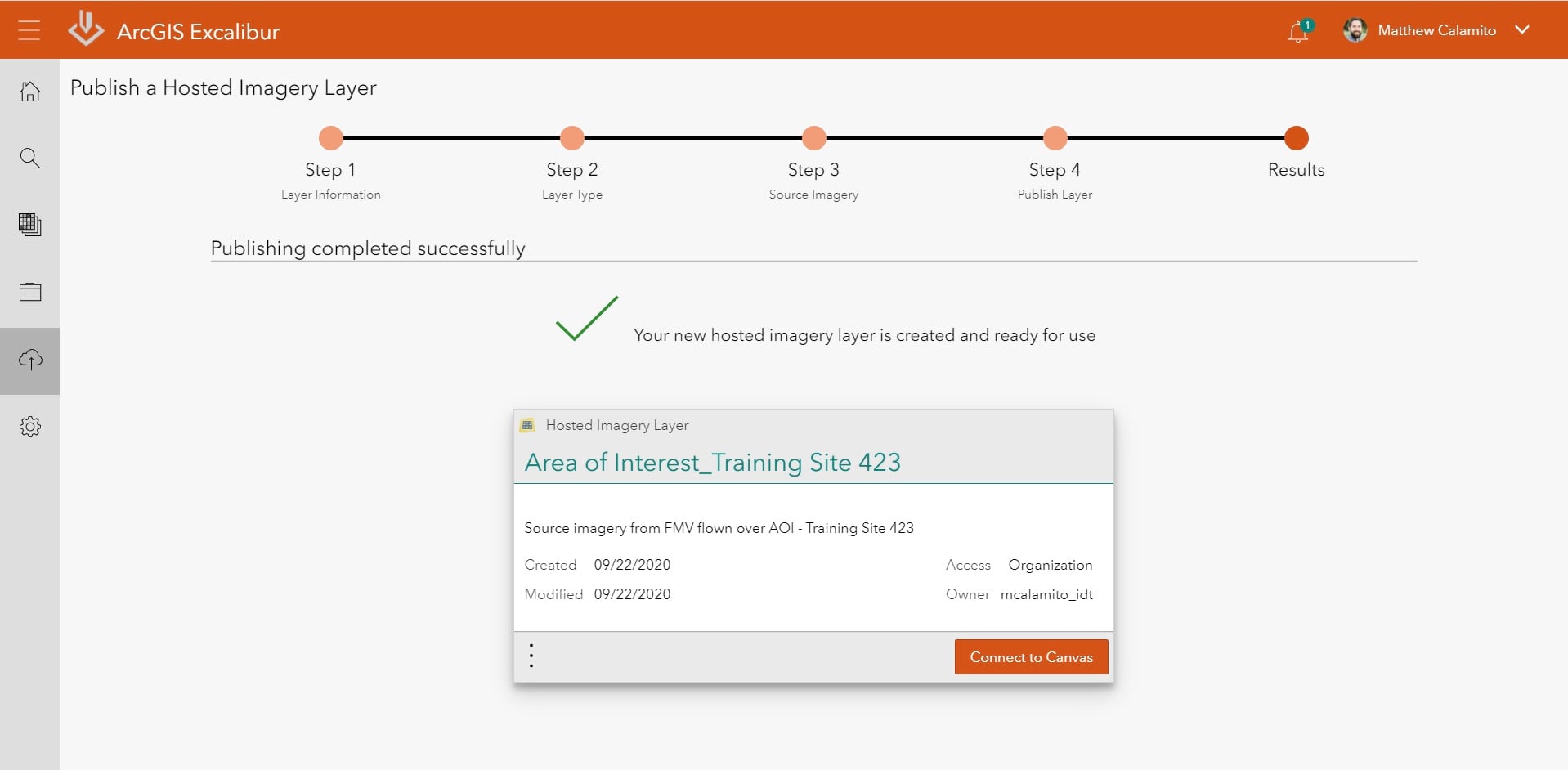 ArcGIS Excalibur Publish Imagery - Ready for Use