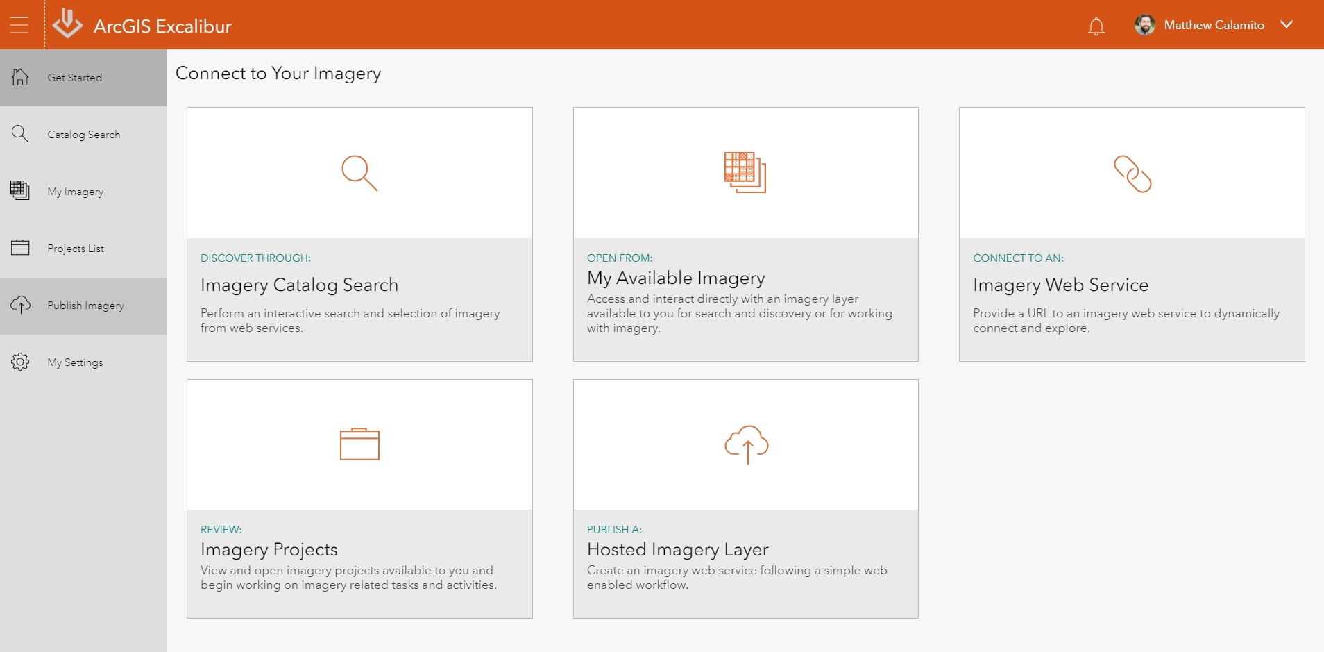 ArcGIS Excalibur - Publish A Hosted Imagery Layer