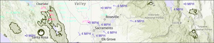 Wildfire and weather information