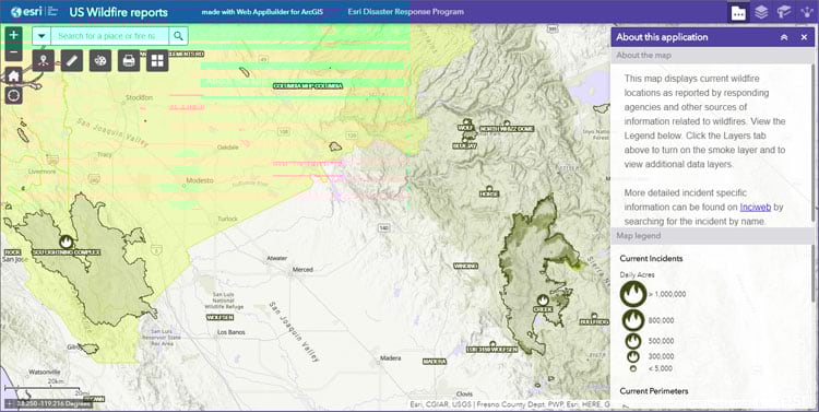 Wildfire Public Information Map
