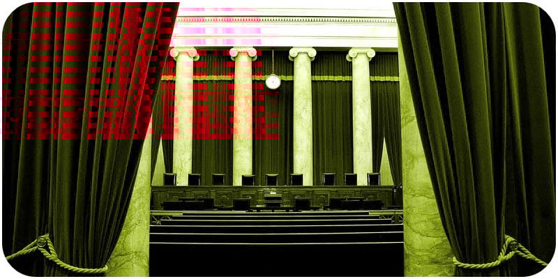 Interior of the U.S. Supreme Court, Washington, D.C.; image courtesy of Phil Roeder