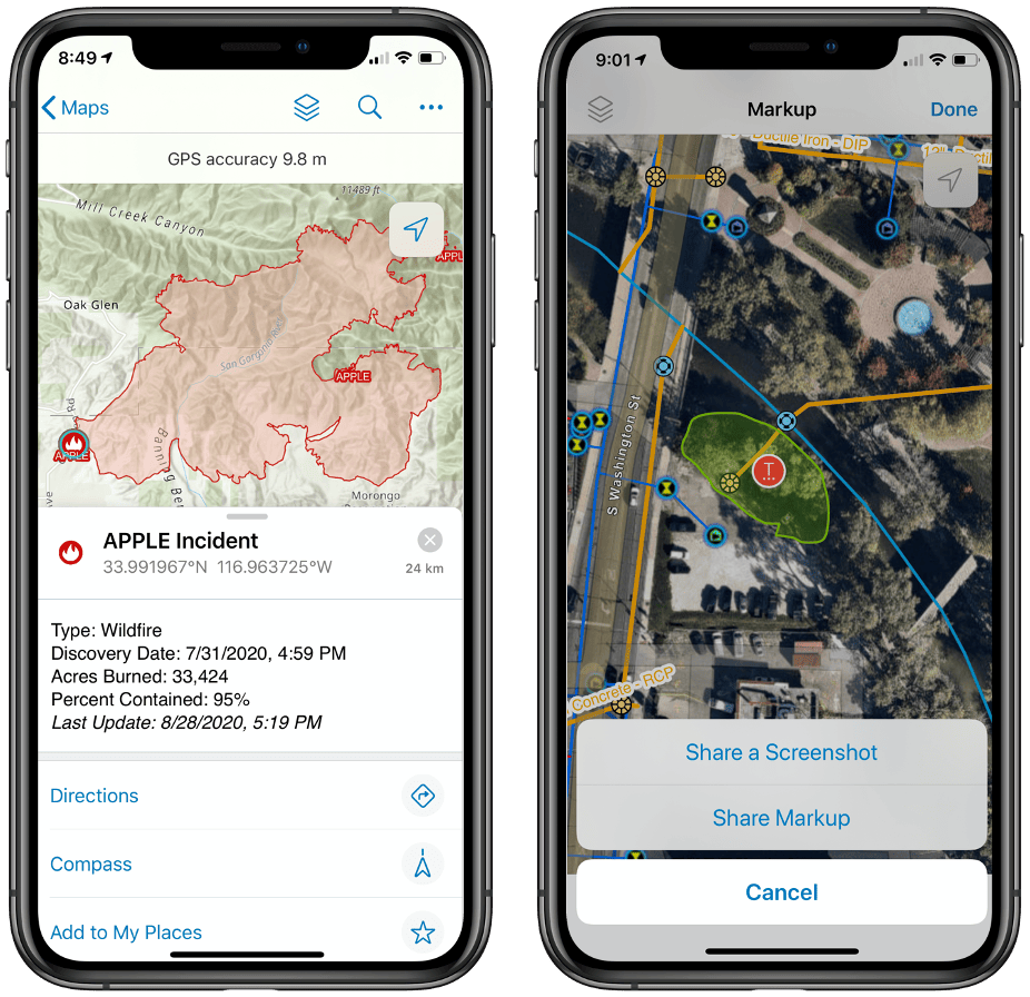 View and markup maps