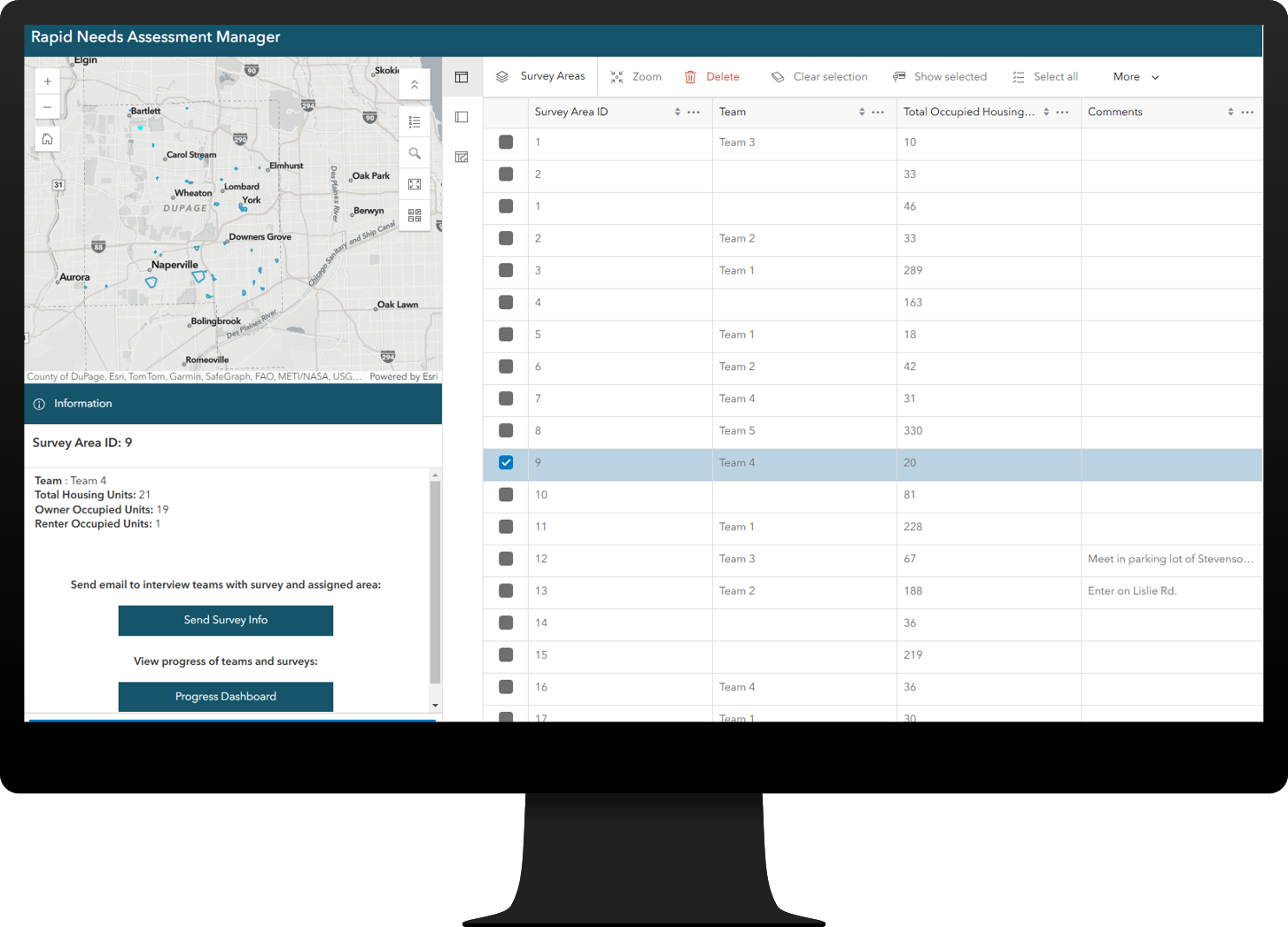 Rapid Needs Assessment Manager