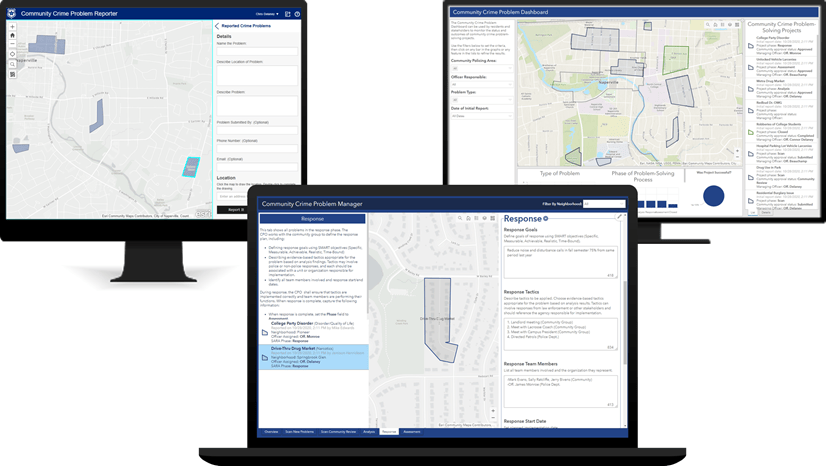 Community Crime Problem set of apps.