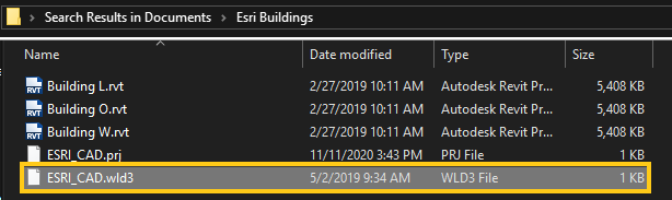 ESRI_CAD saved georeference