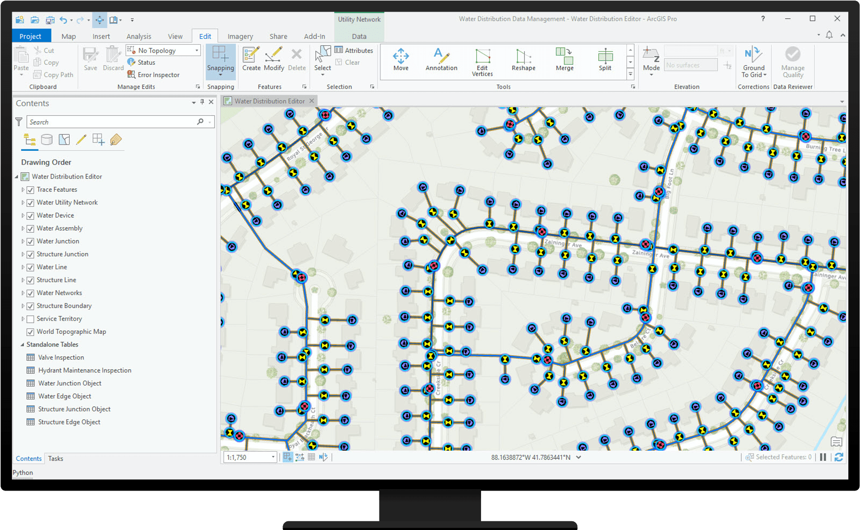 ArcGIS Pro Water Data Editor