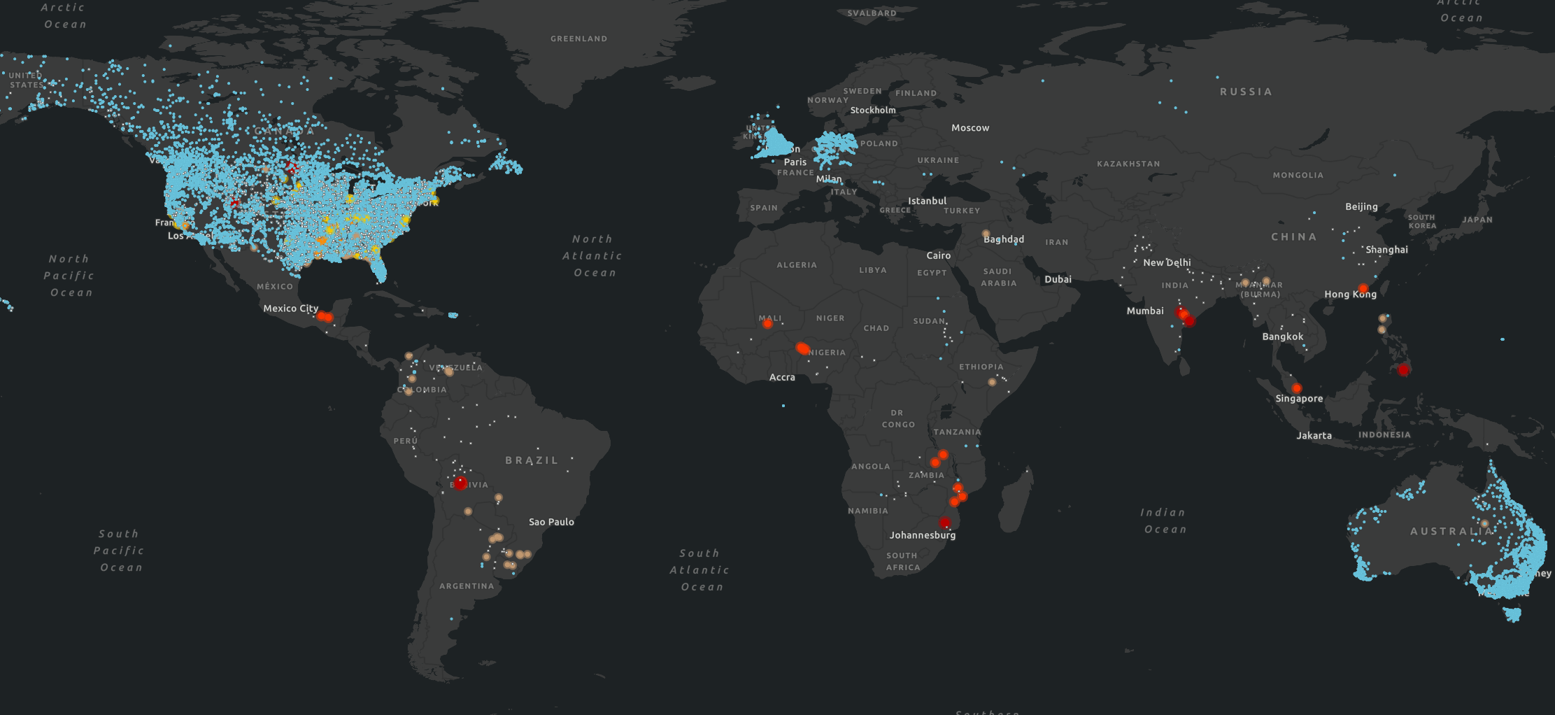 map of stream gauge network