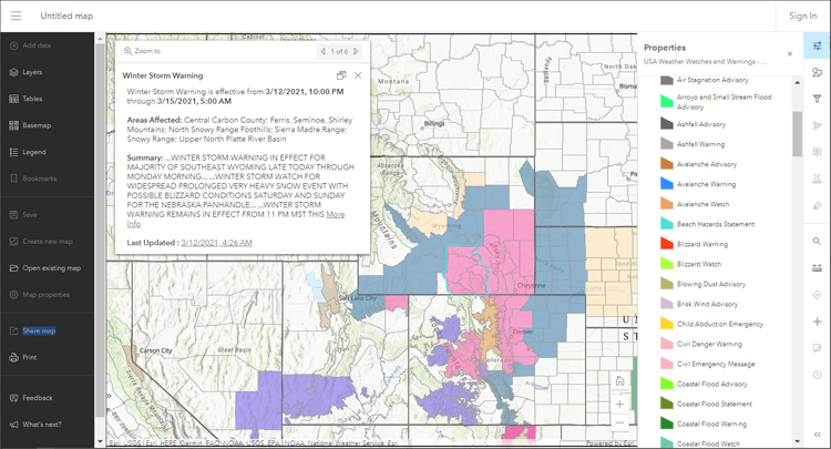 USA Weather Watches and Warnings