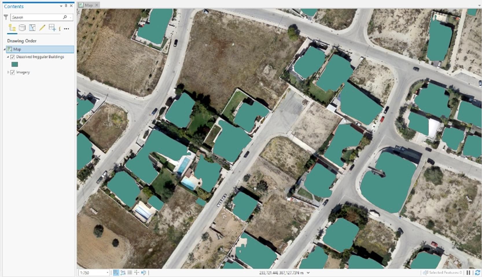 Irregularized Buildings Footprints