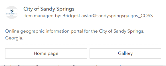 Verified organization profile