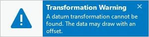 Transformation warning