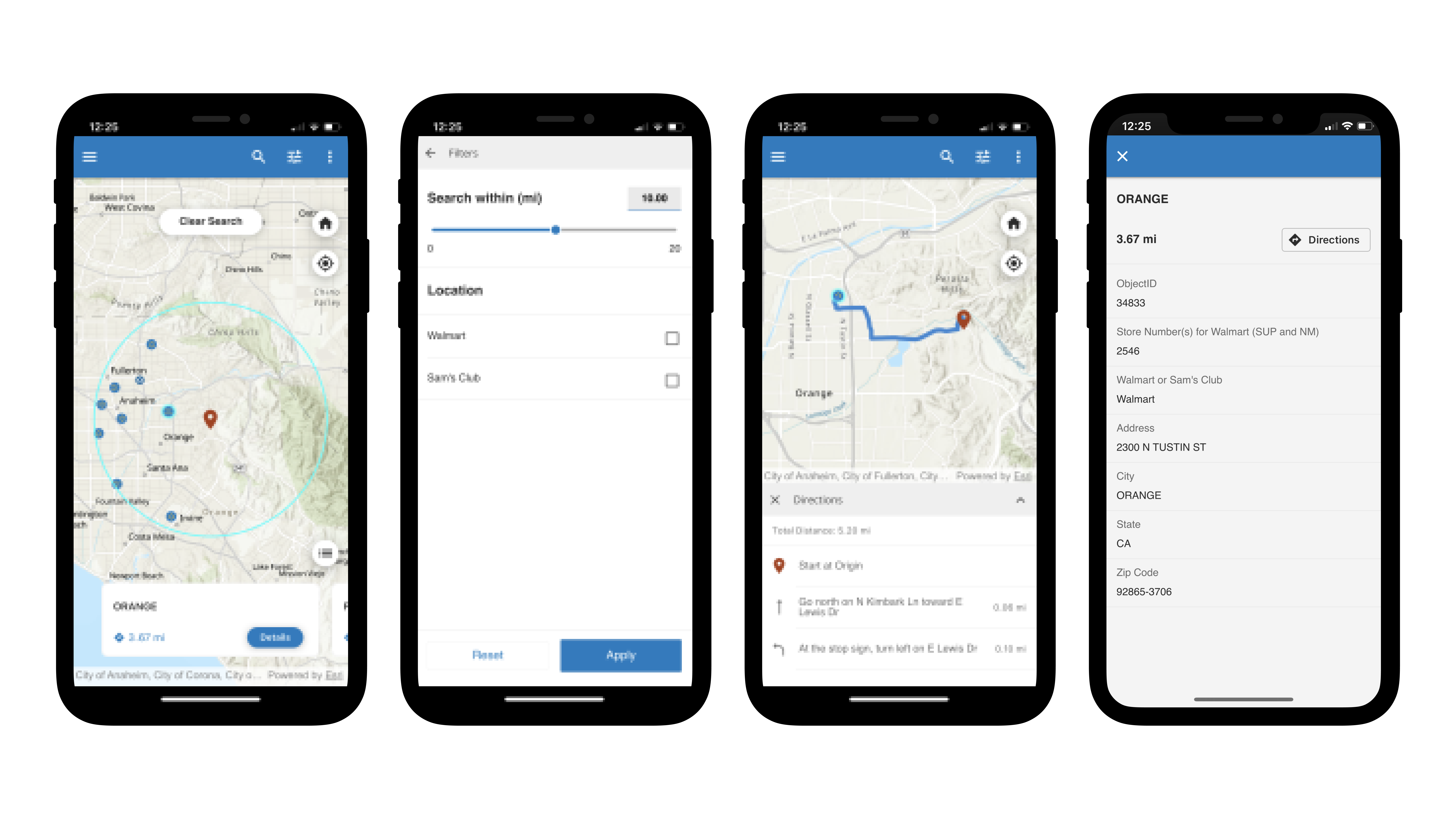 Demonstrating workflow of the Nearby template app