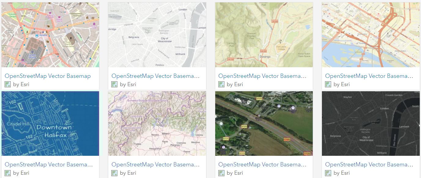 Esri OpenStreetMap