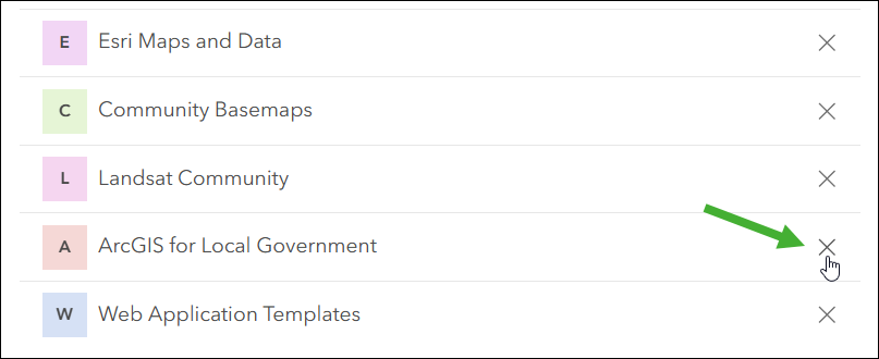 Remove group