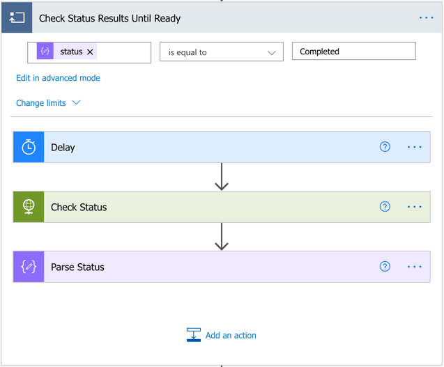 Check status of results
