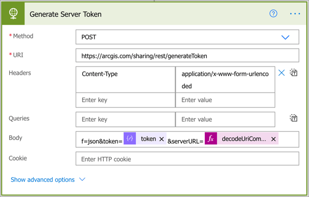 Generate server token