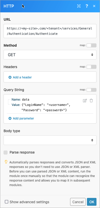 Authenticate with Cityworks