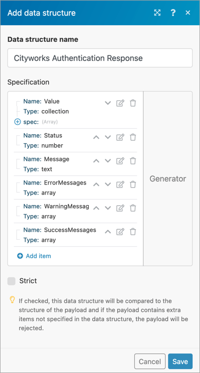 Generate Cityworks Auth Response