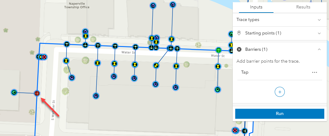 Place a barrier where the trace needs to stop