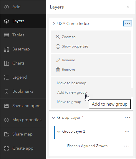 Group layers