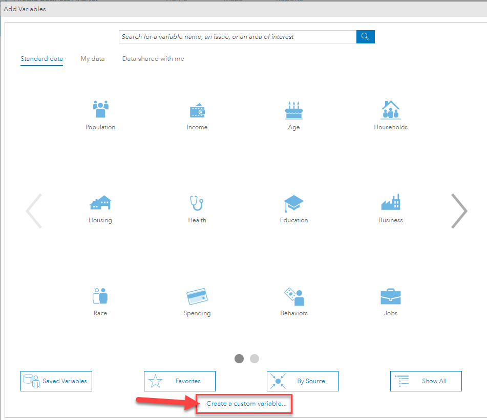 Click Create a Custom Variable Click Create a Custom Variable