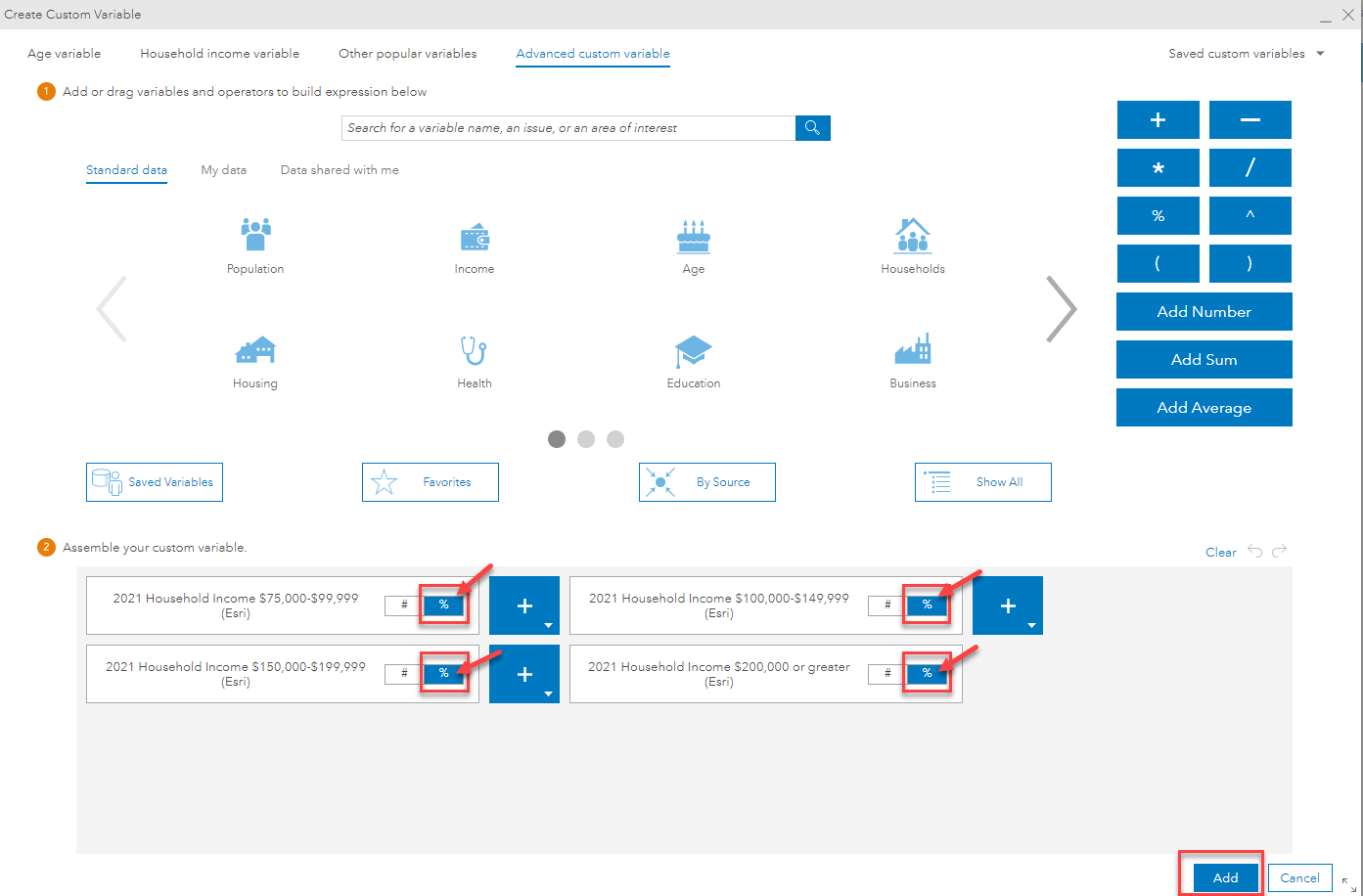 Custom variable assembly. Custom variable assembly.