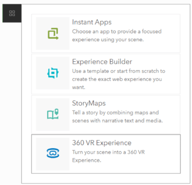 Create one more scene-based app with 360VR