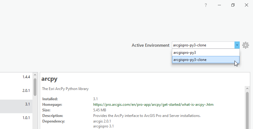 Activating an environment