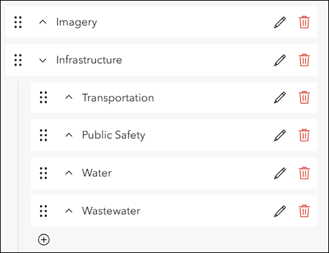 Edit and arrange categories
