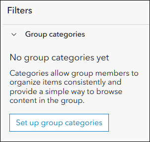 Configure group categories